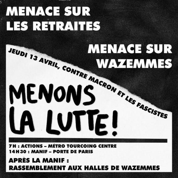 Menace sur Wazemmes, menons la lutte