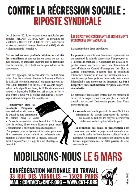 Tract manifestation 2013-03-05|5 mars CNT